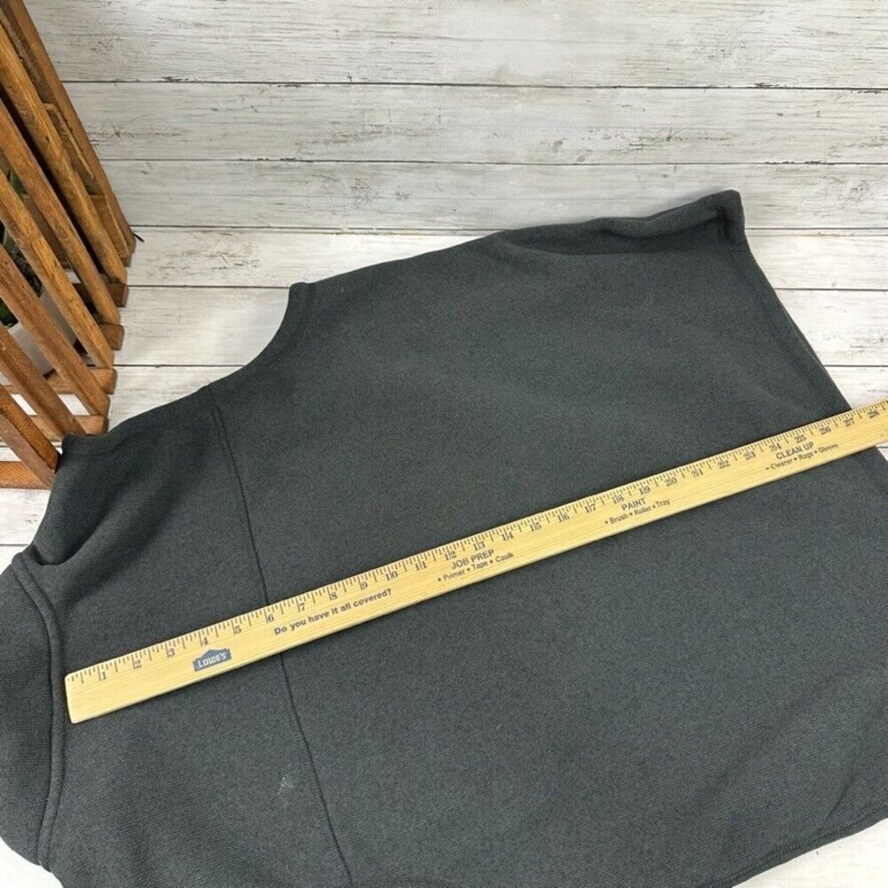 The North Face‎ Mens Dark Gray Fleece Vest Size XL Full zip - Picture 10 of 10